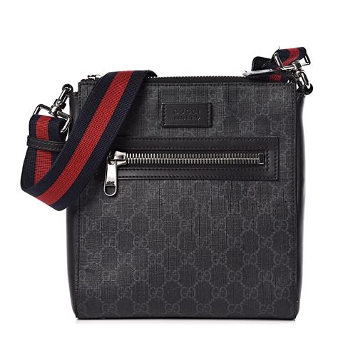 gucci gg supreme messenger flap bag|gg black small messenger bag.